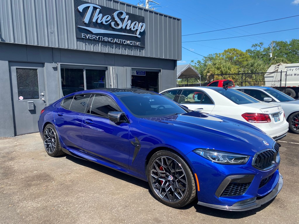 BMW M8 Competition with custom carbon fiber