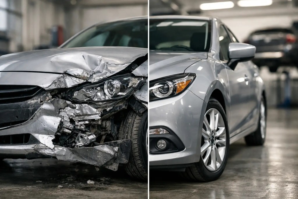 A Before After Collision Repair Example Explained